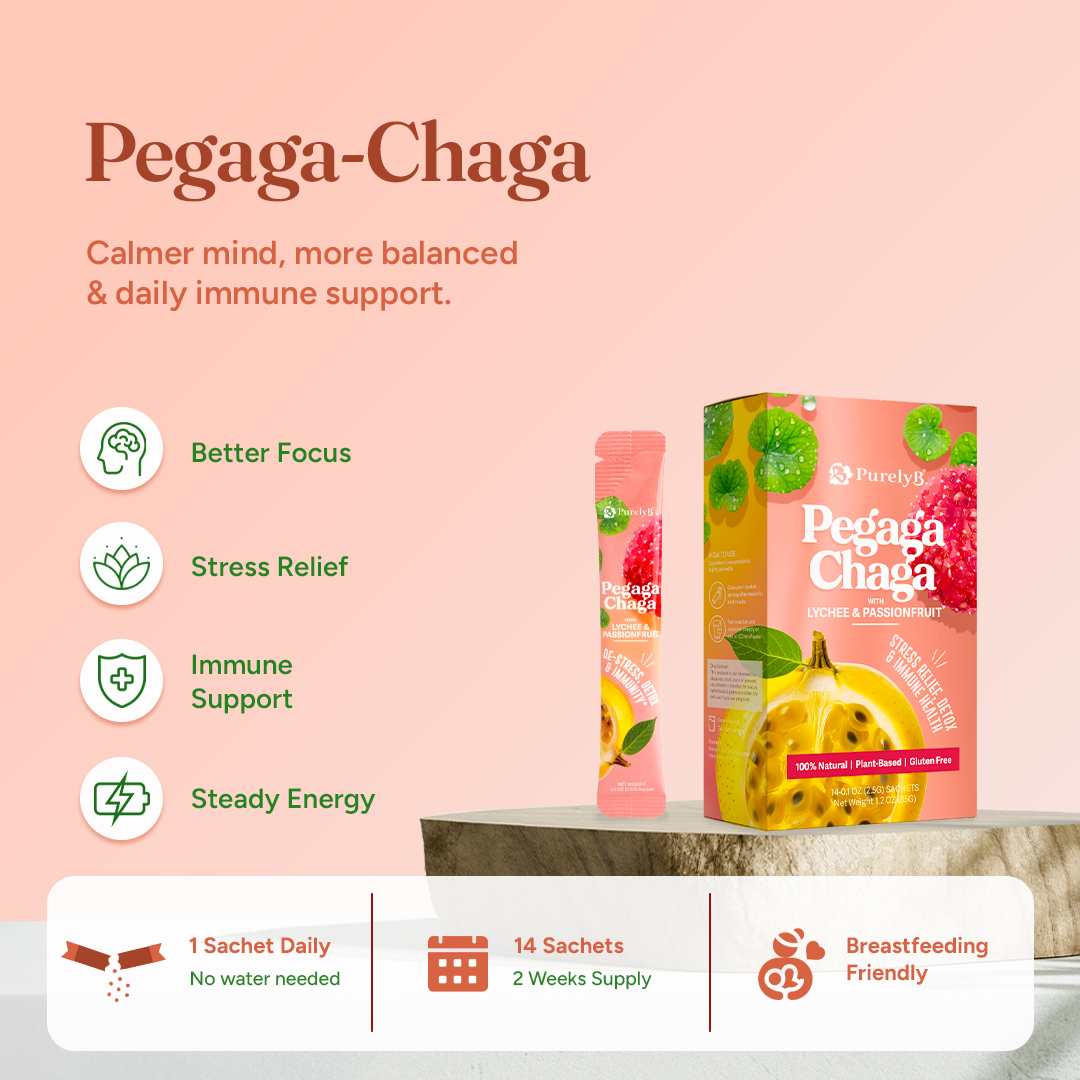 Pegaga-Chaga with Lychee & Passionfruit