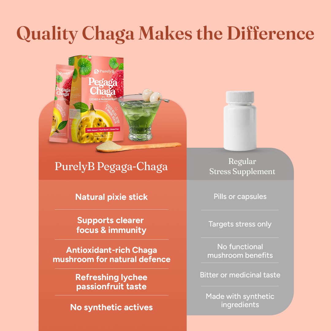Pegaga-Chaga with Lychee & Passionfruit