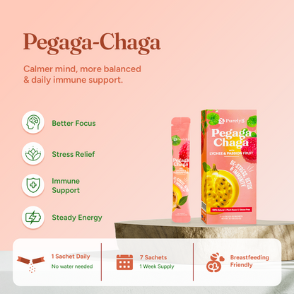 Pegaga-Chaga with Lychee &amp; Passionfruit