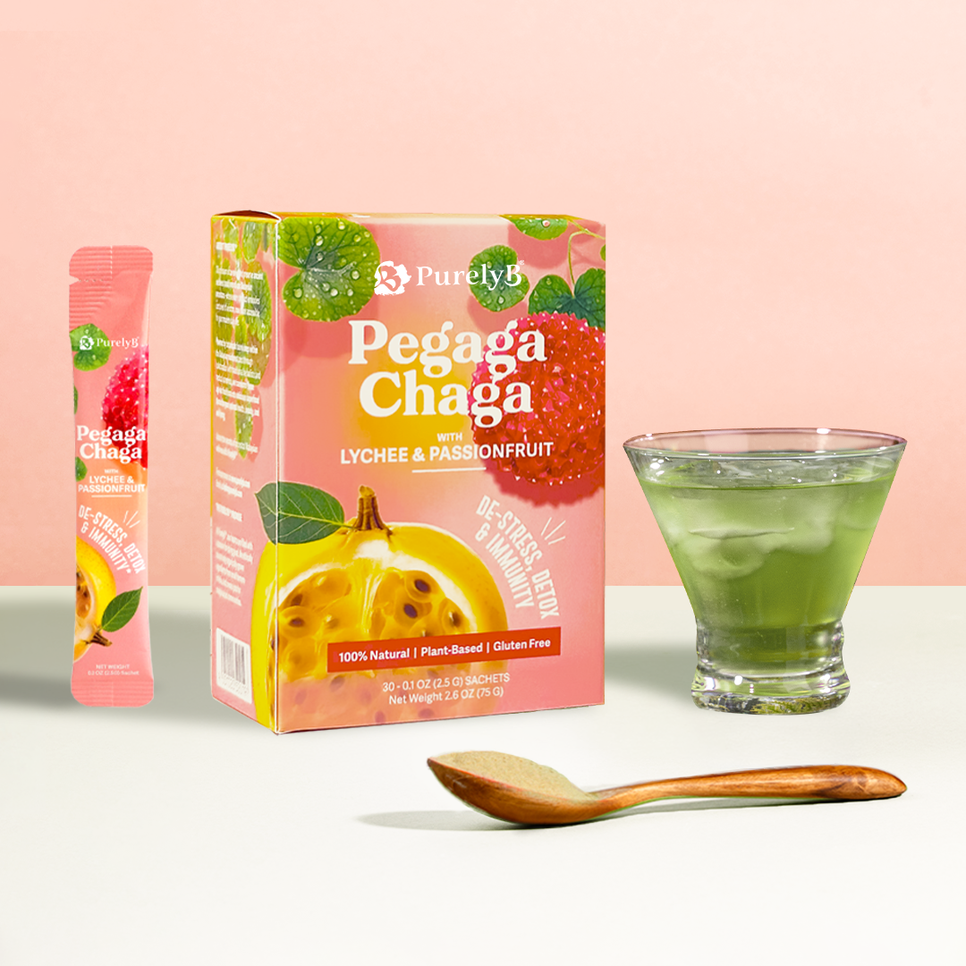 Pegaga-Chaga with Lychee &amp; Passionfruit