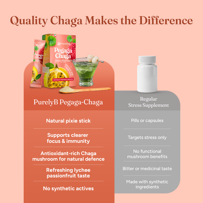 Pegaga-Chaga with Lychee &amp; Passionfruit