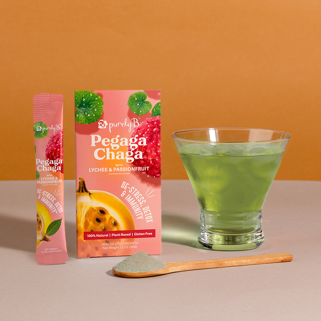 Pegaga-Chaga with Lychee &amp; Passionfruit