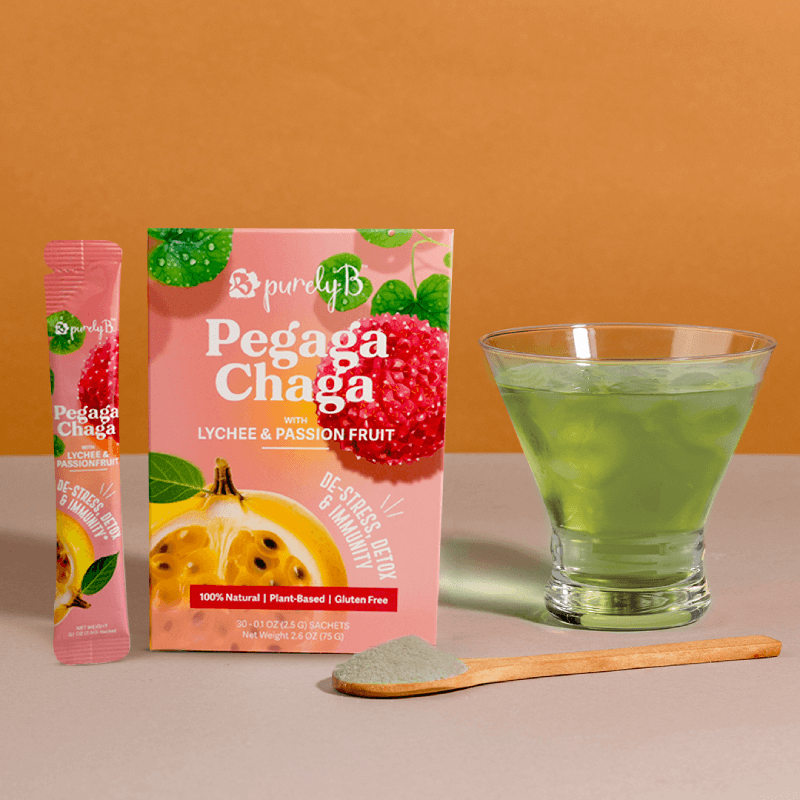 Pegaga-Chaga with Lychee &amp; Passionfruit