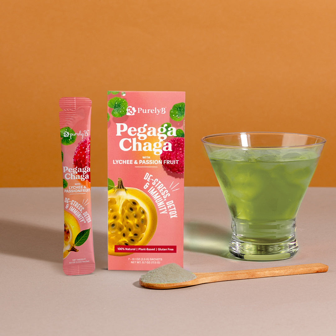 Pegaga-Chaga with Lychee & Passionfruit